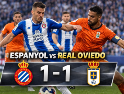 Espanyol vs Real Oviedo Berakhir Imbang 1-1, Duel Sengit di RCDE Stadium